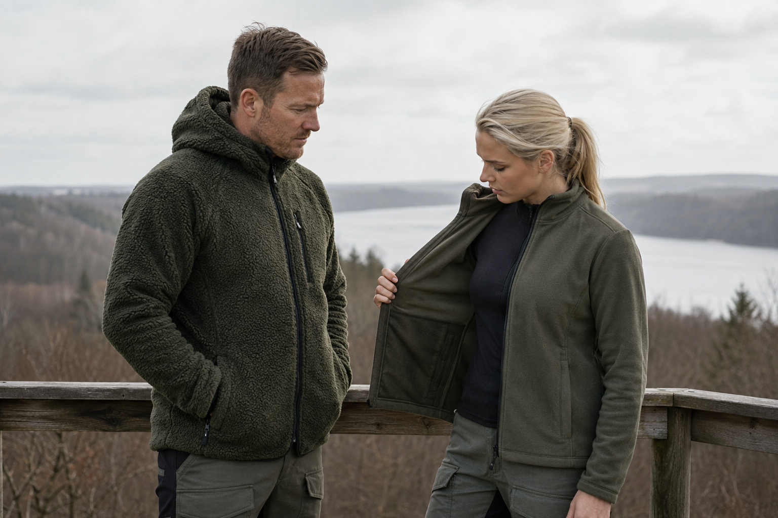 Sherpa fleece hoodie sammenlignet med almindelig fleece – forskel på varme og brug i dansk vejr