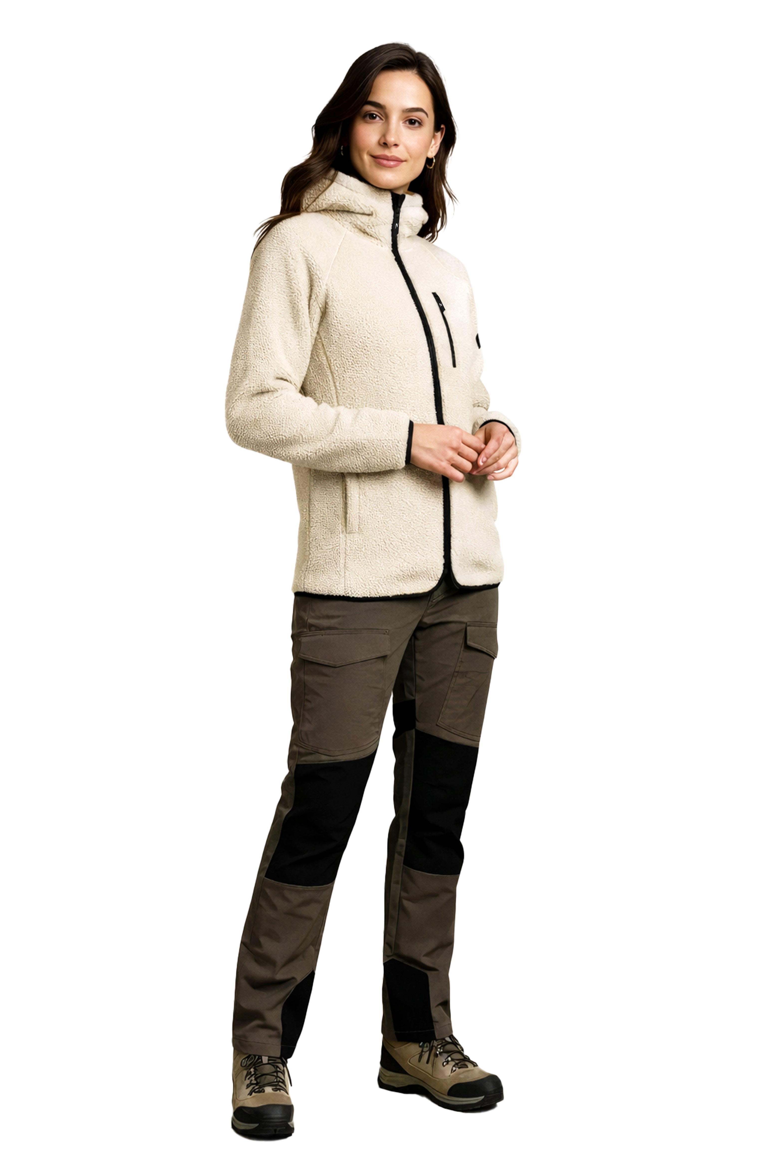Arctic Sherpa Fleece Hoodie  Woman