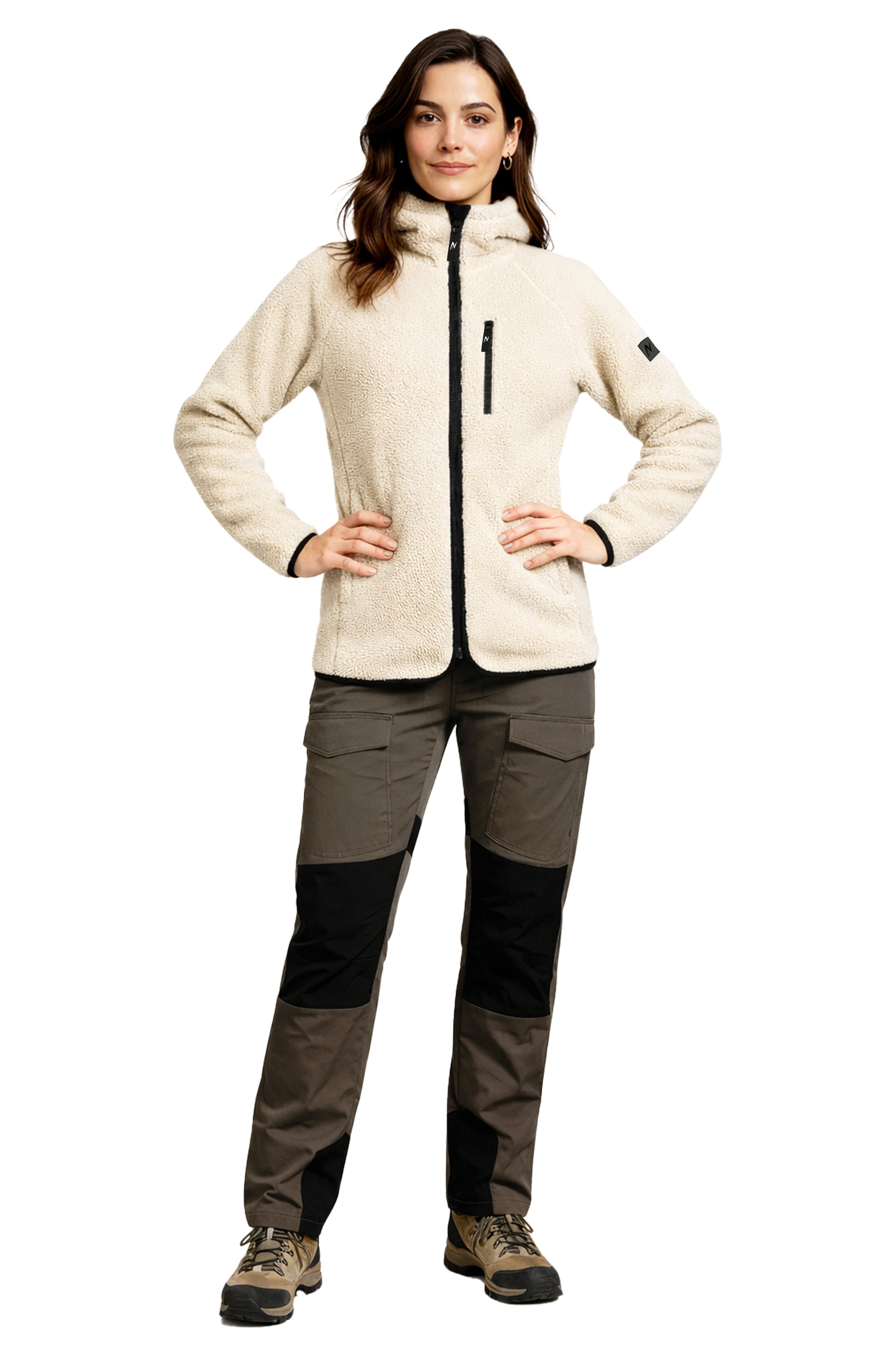 Arctic Sherpa Fleece Hoodie  Woman
